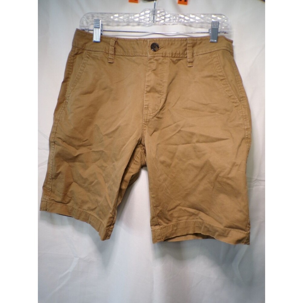 Aéropostale Men's Khaki Chino Shorts Size 29 Cotton Stretch Flat Front